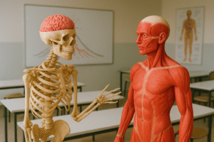 Oscar et Morgane discutent des flashcards